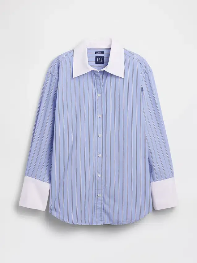 Organic Cotton Poplin Big Shirt