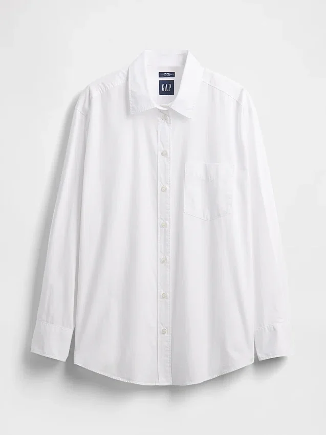 Organic Cotton Poplin Big Shirt