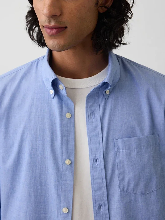 Organic Cotton Poplin Classic Shirt