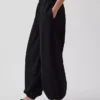 Organic Cotton Poplin Easy Baggy Joggers