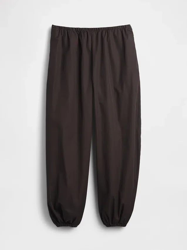 Organic Cotton Poplin Easy Baggy Joggers