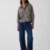 Organic Cotton Poplin Oversized Crop Shirt