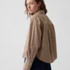 Organic Cotton Poplin Oversized Crop Shirt