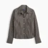 Organic Cotton Poplin Oversized Crop Shirt