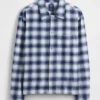 Organic Cotton Relaxed Flannel Shirt