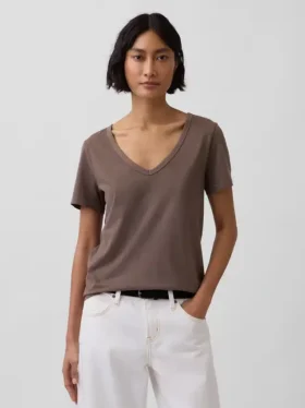 Organic Cotton Vintagesoft V-Neck T-Shirt