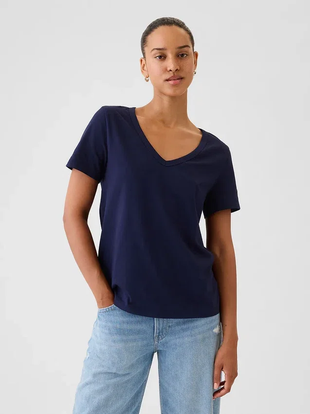 Organic Cotton Vintagesoft V-Neck T-Shirt