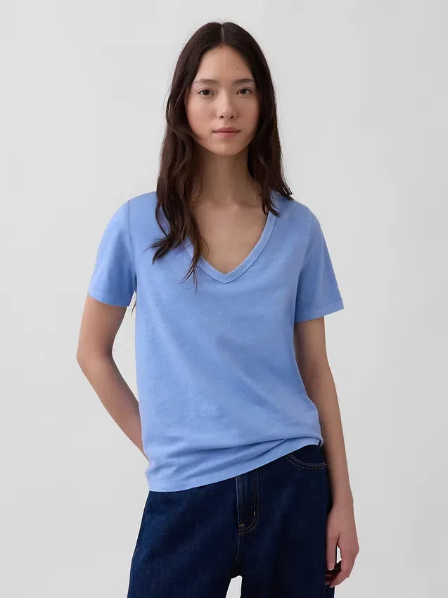 Organic Cotton Vintagesoft V-Neck T-Shirt