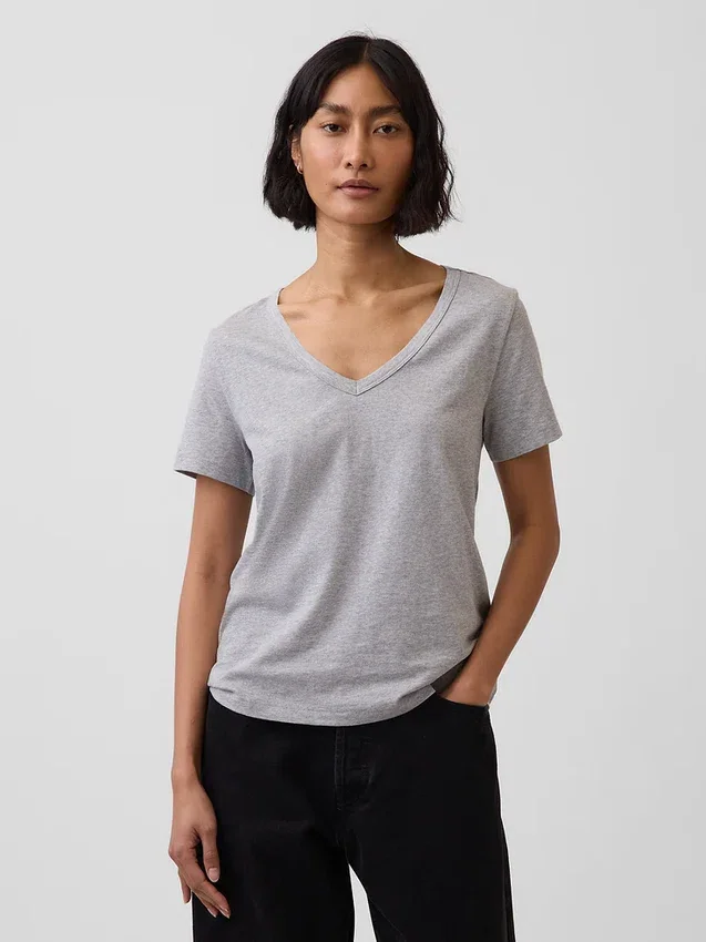 Organic Cotton Vintagesoft V-Neck T-Shirt
