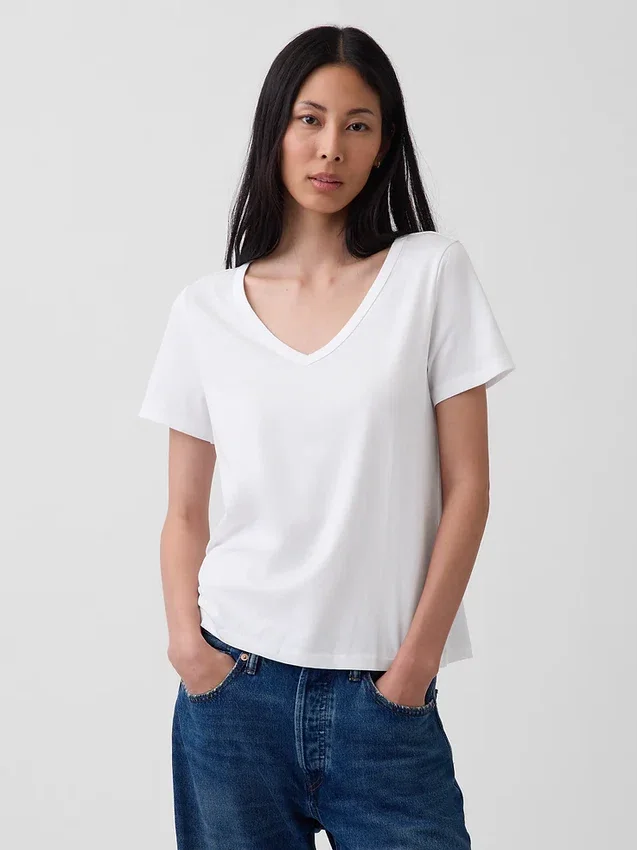 Organic Cotton Vintagesoft V-Neck T-Shirt