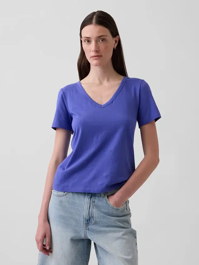Organic Cotton Vintagesoft V-Neck T-Shirt