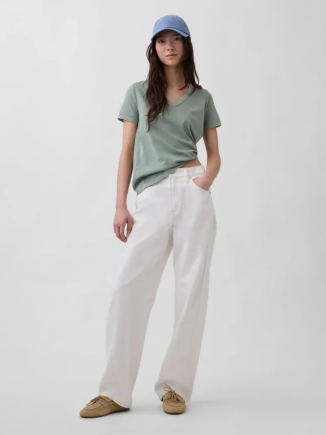 Organic Cotton Vintagesoft V-Neck T-Shirt