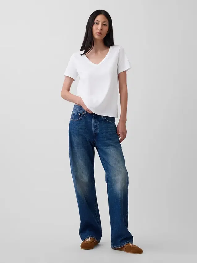 Organic Cotton Vintagesoft V-Neck T-Shirt