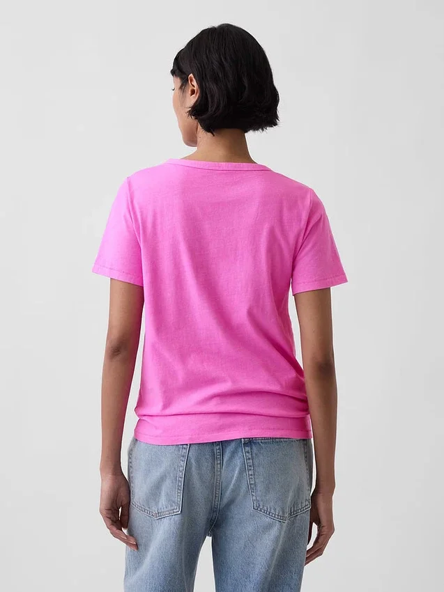 Organic Cotton Vintagesoft V-Neck T-Shirt