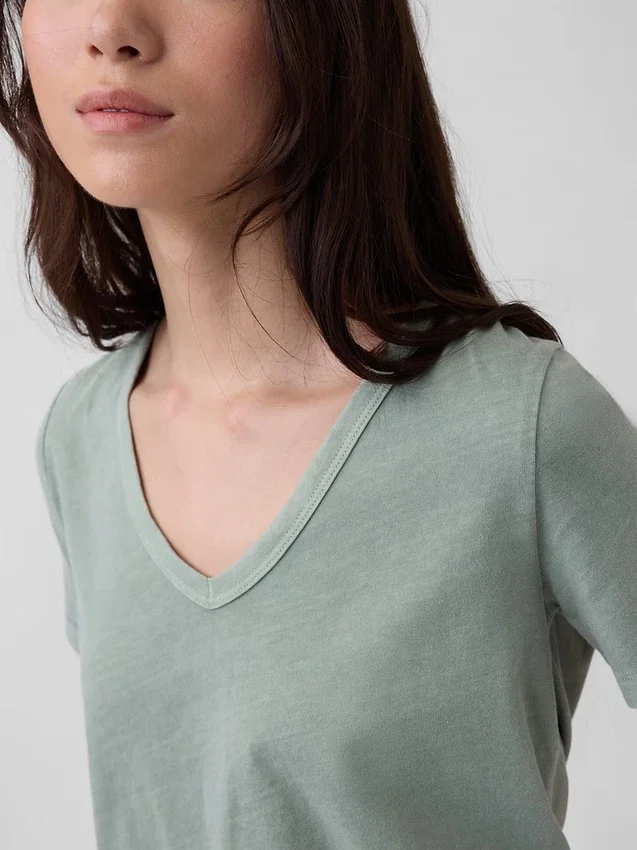 Organic Cotton Vintagesoft V-Neck T-Shirt