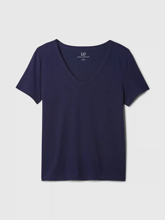 Organic Cotton Vintagesoft V-Neck T-Shirt