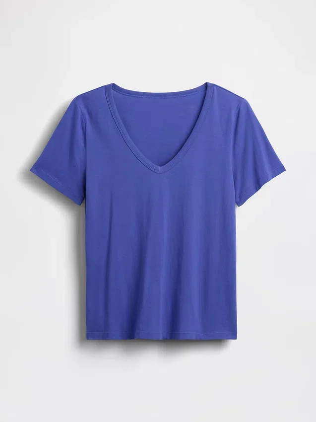 Organic Cotton Vintagesoft V-Neck T-Shirt