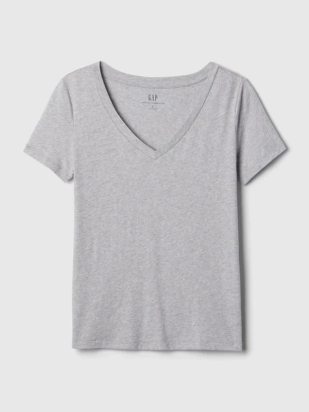 Organic Cotton Vintagesoft V-Neck T-Shirt