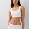 Organic Stretch Cotton Gap Logo Bralette
