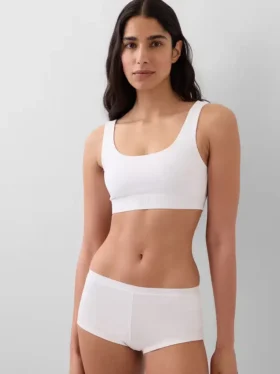 Organic Stretch Cotton Gap Logo Bralette