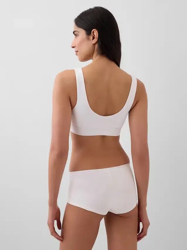 Organic Stretch Cotton Gap Logo Bralette