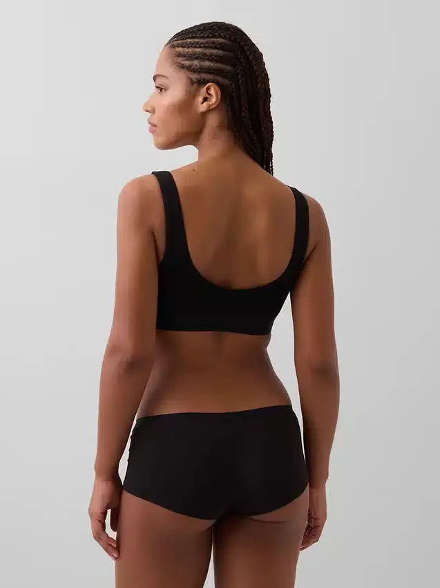 Organic Stretch Cotton Gap Logo Bralette