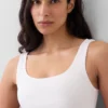 Organic Stretch Cotton Gap Logo Bralette