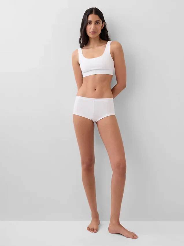 Organic Stretch Cotton Gap Logo Bralette