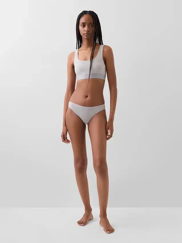 Organic Stretch Cotton Gap Logo Bralette