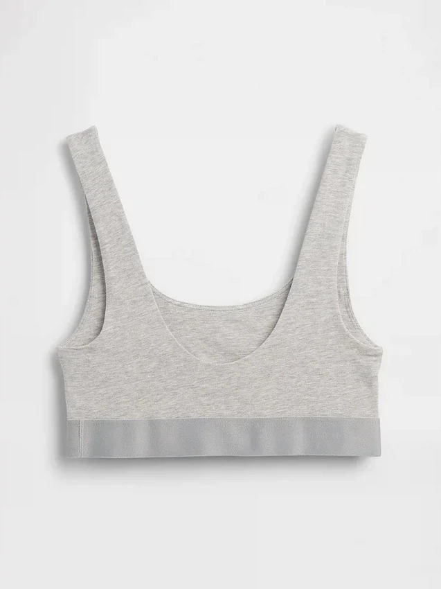 Organic Stretch Cotton Gap Logo Bralette