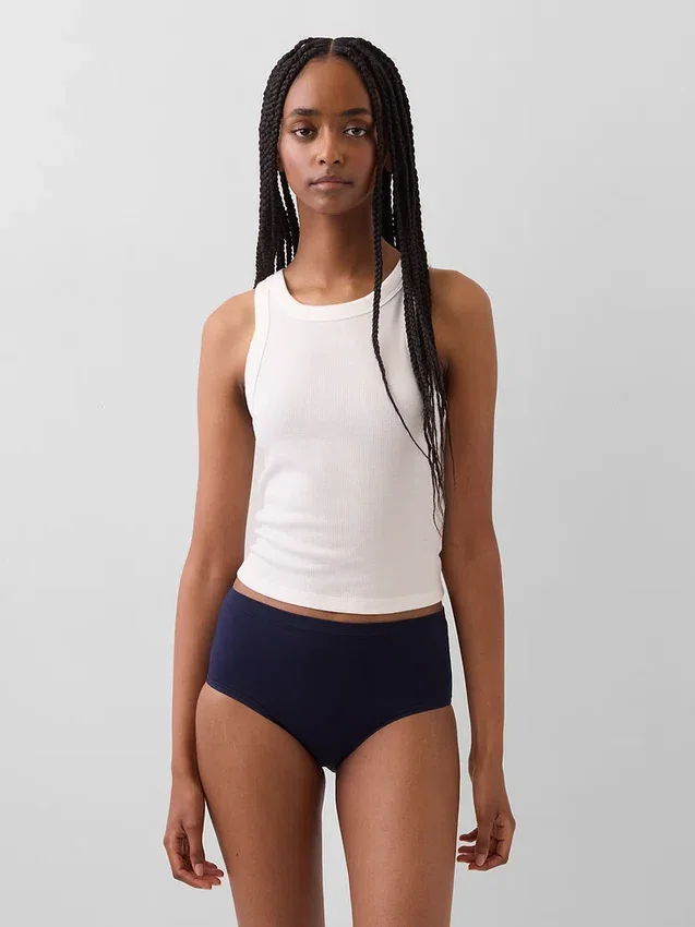 Organic Stretch Cotton High Rise Bikini