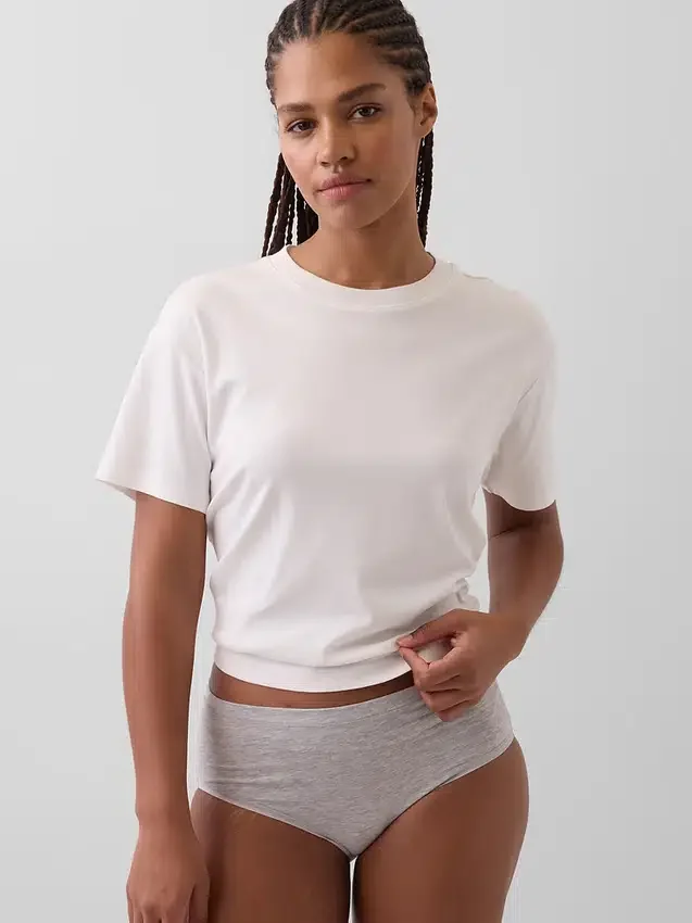 Organic Stretch Cotton High Rise Bikini