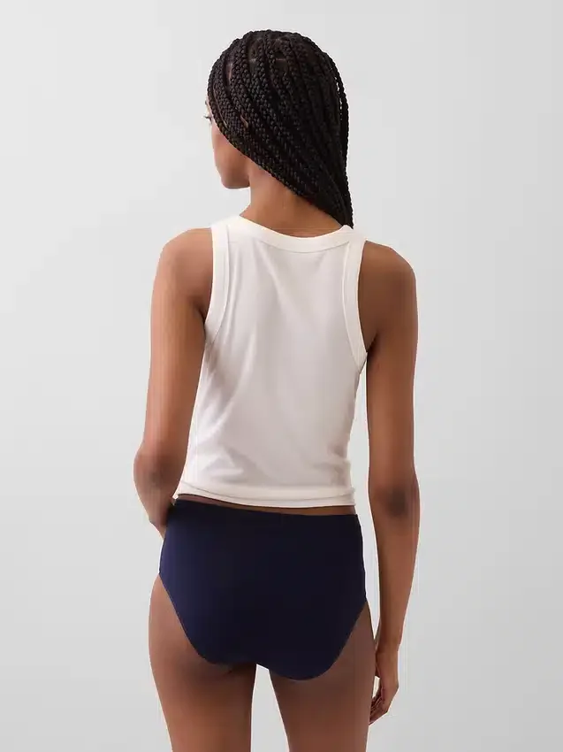 Organic Stretch Cotton High Rise Bikini