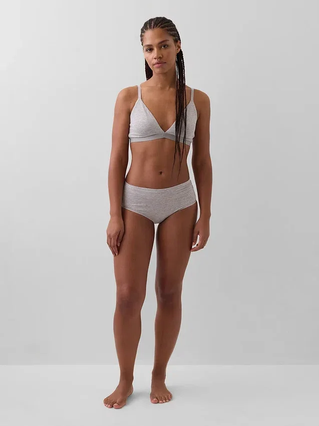 Organic Stretch Cotton High Rise Bikini