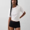 Organic Stretch Cotton High Rise Shorty