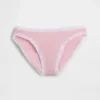 Organic Stretch Cotton Lace-Trim Bikini