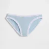 Organic Stretch Cotton Lace-Trim Bikini