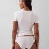 Organic Stretch Cotton Lace-Trim Hipster