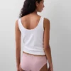 Organic Stretch Cotton Lace-Trim Hipster