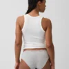 Organic Stretch Cotton Lace-Trim Hipster