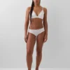 Organic Stretch Cotton Lace-Trim Hipster