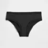 Organic Stretch Cotton Lace-Trim Hipster