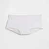 Organic Stretch Cotton Lace-Trim Shorty