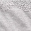 Organic Stretch Cotton Lace-Trim Thong