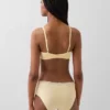 Organic Stretch Cotton Lace-Trim Triangle Bra