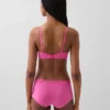 Organic Stretch Cotton Lace-Trim Triangle Bra