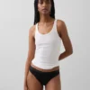 Organic Stretch Cotton Logo Bikini
