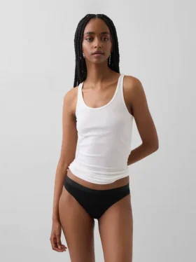 Organic Stretch Cotton Logo Bikini