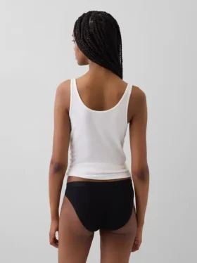 Organic Stretch Cotton Logo Bikini