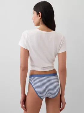 Organic Stretch Cotton Logo Bikini